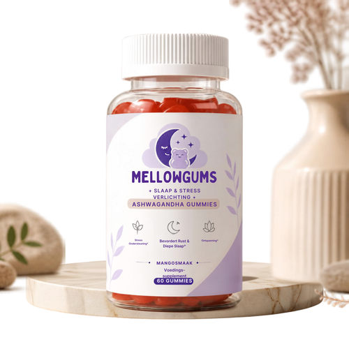 Mellowgums Ashwagandha + Vitamine B6 Gummies - Mangosmaak