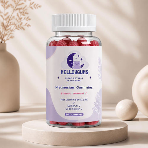 Mellowgums Magnesium + Zinc + B6 Gummies - Frambozensmaak